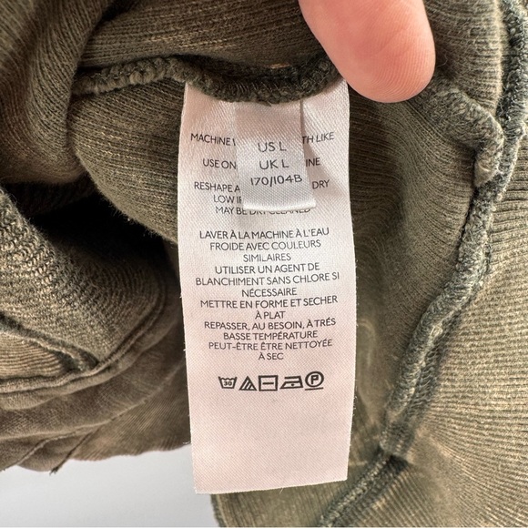 Anthropology Pilcro Olive Green Distressed Jacket L - Picture 11 of 12